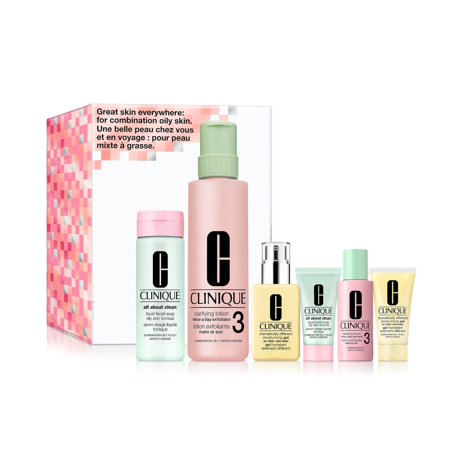 GREAT SKIN EVERYWHERE FOR COMBINATION OILY SKIN (SET DE CUIDADO DE LA PIEL PARA PIEL GRASA)